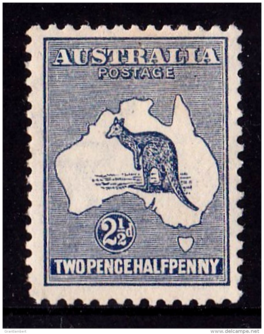 Australia 1915 Kangaroo 21/2d Indigo 2nd Watermark MH - - Ungebraucht