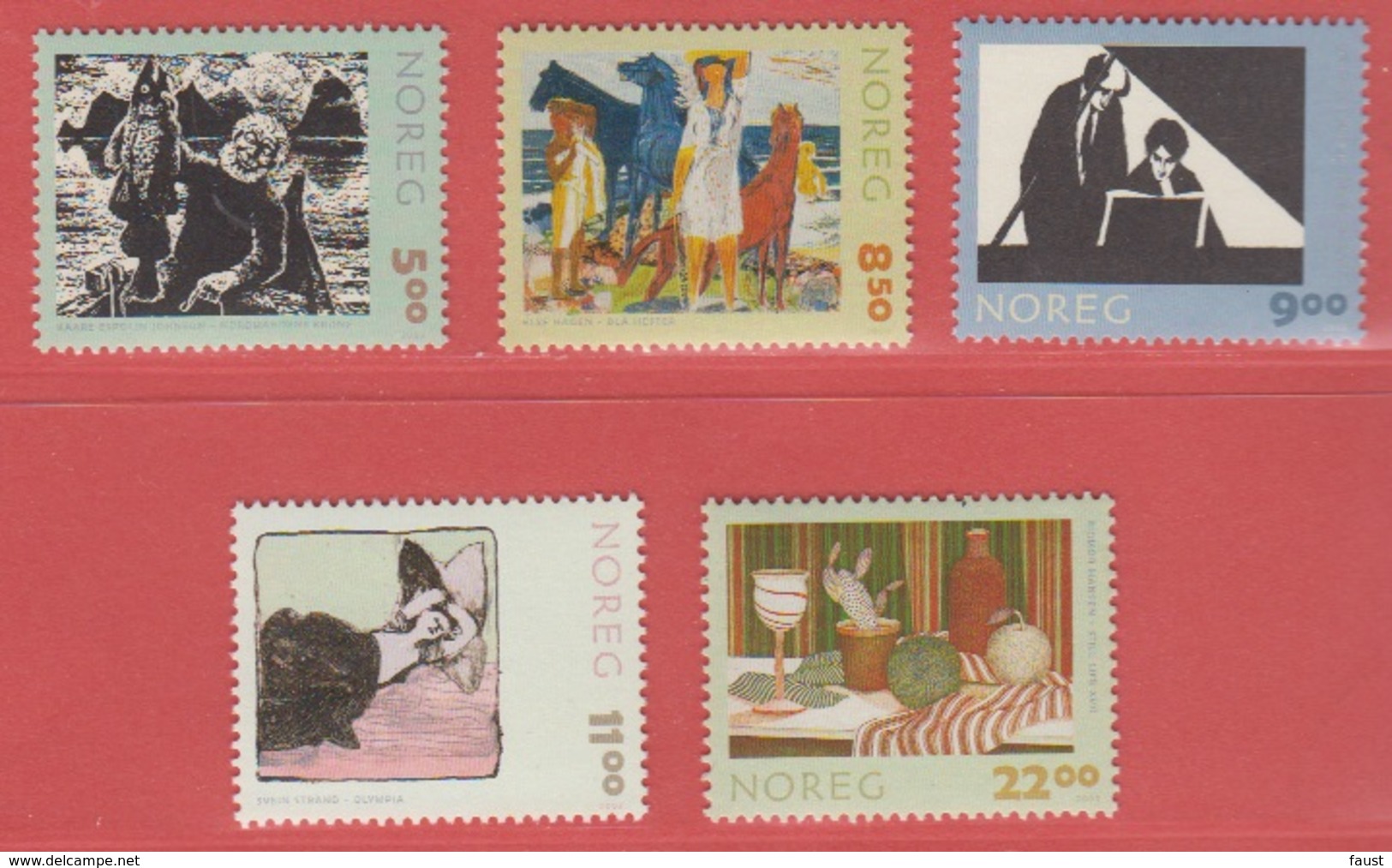 2003 ** (sans Charn., MNH, Postfrish)  Yv  1399/03	Mi  1457/61	NHK  1492/6 - Unused Stamps
