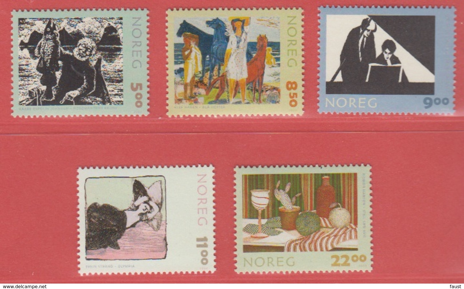 2003 ** (sans Charn., MNH, Postfrish)  Yv  1399/03	Mi  1457/61	NHK  1492/6 - Neufs