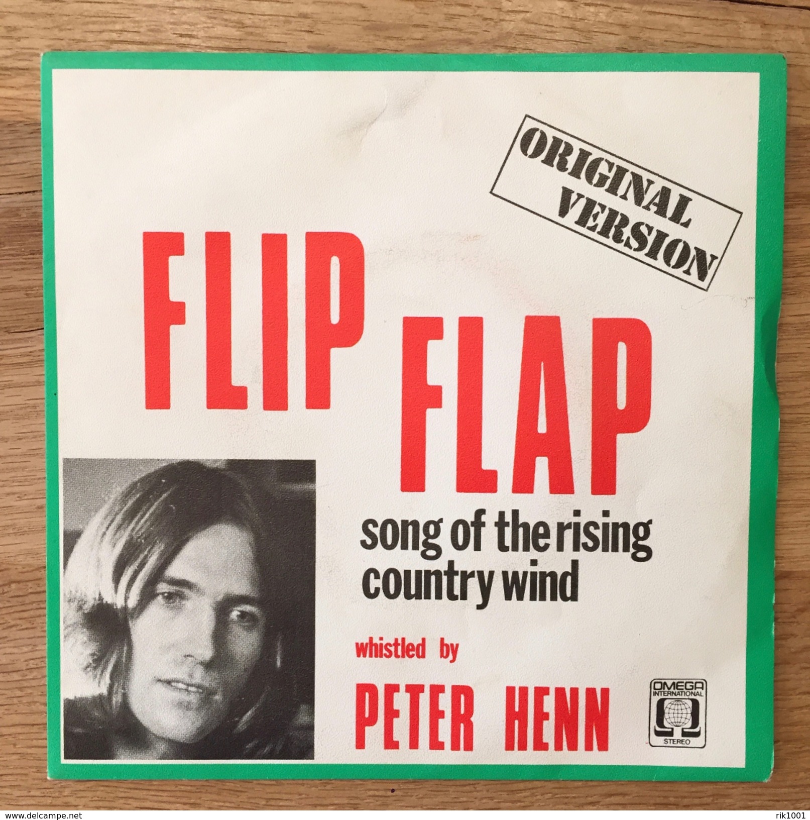 7" Single, 45rpm, Peter Henn, A: "Flip Flap", B: "Song Of The Rising Wind" - Sonstige - Englische Musik