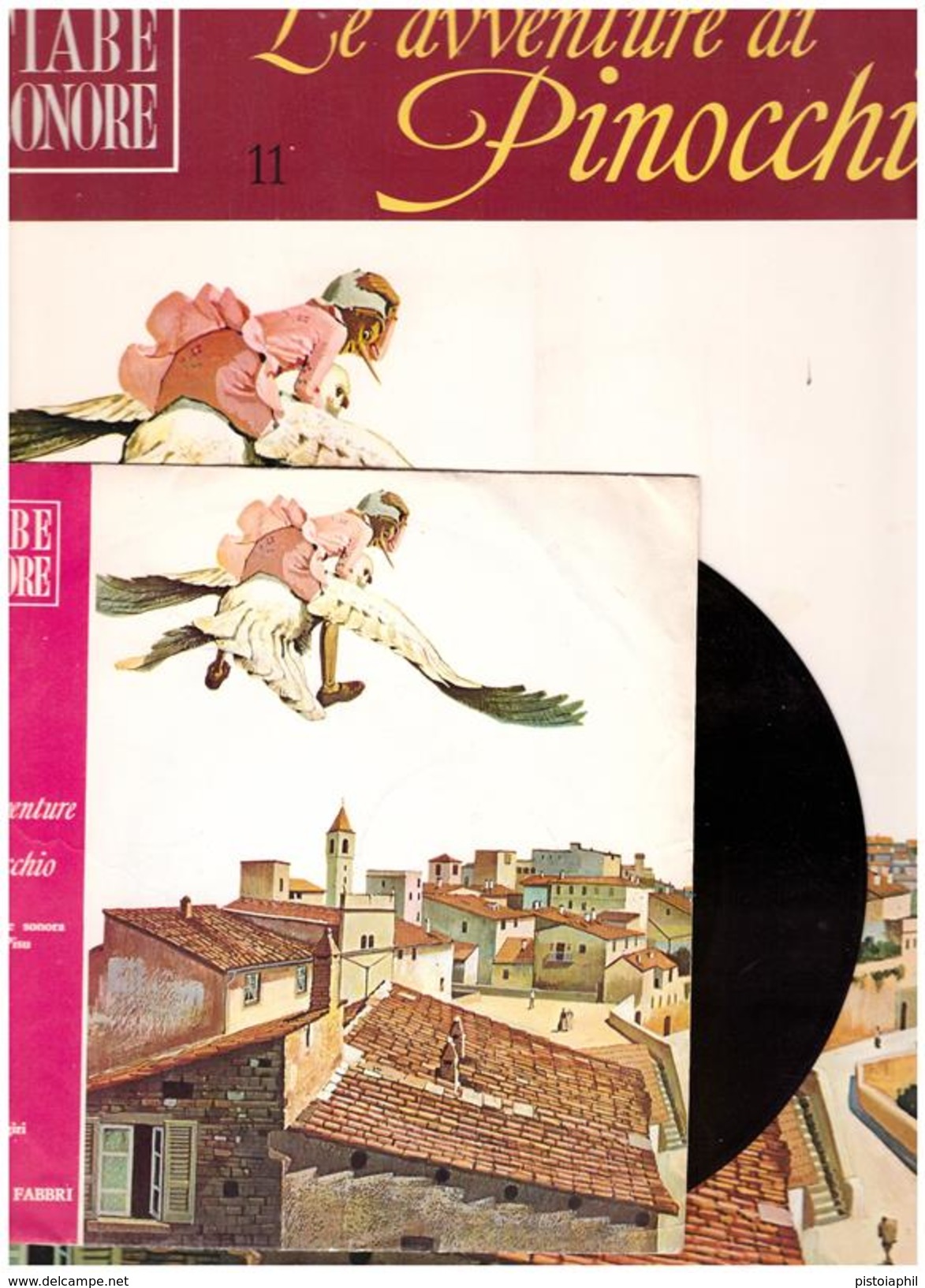 Fiabe Sonore Fabbri - PINOCCHIO N.11  Con Disco 45 Giri- Usato - Altri Libri Parlati