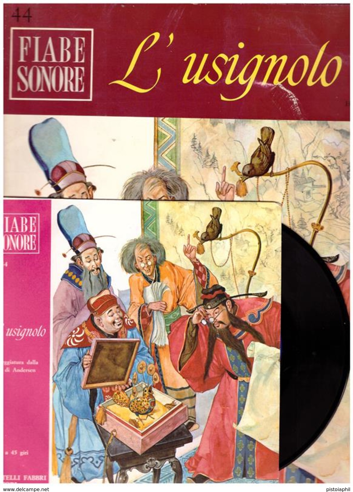 Fiabe Sonore Fabbri -L'USIGNOLO  Con Disco 45 Giri- Usato - Altri Libri Parlati