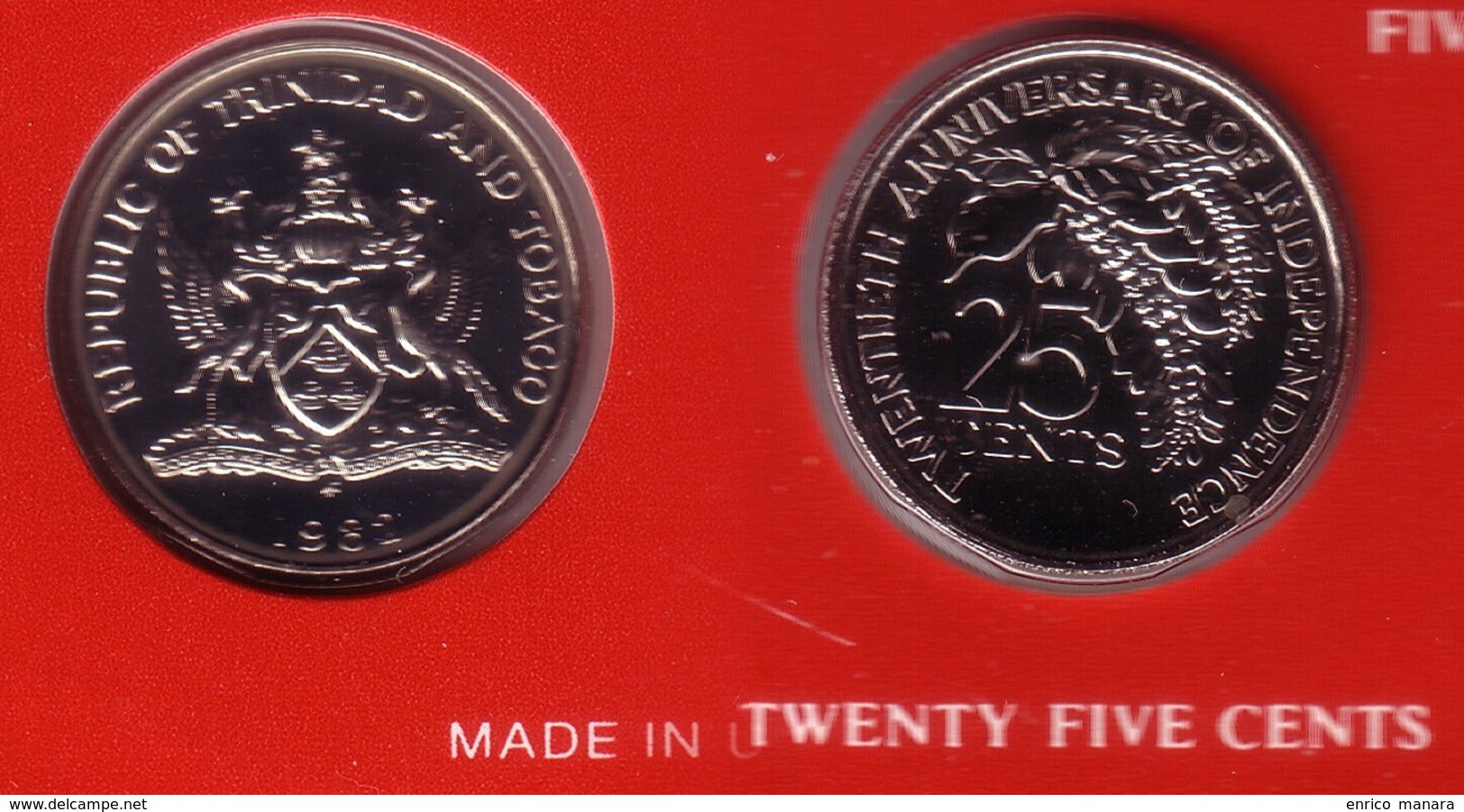 TRINIDAD & TOBAGO - Mint Set 1982 FM   INDEPENDENCE ANNIVERSARY  - KM#MS10 Orig.  [Eight Very Rare Types]