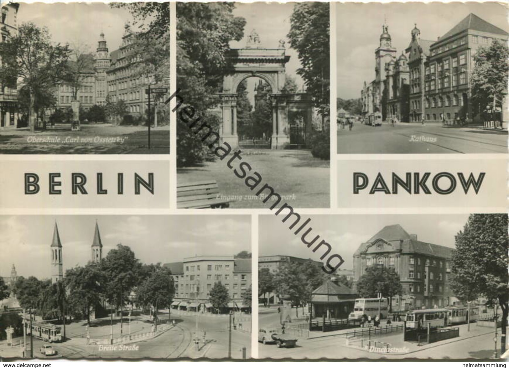 Berlin - Pankow - Vinetastrasse - Breite Strasse Etc. - Foto-AK Grossformat 1960 - Verlag H. Sander Berlin Gel. 1960 - Pankow