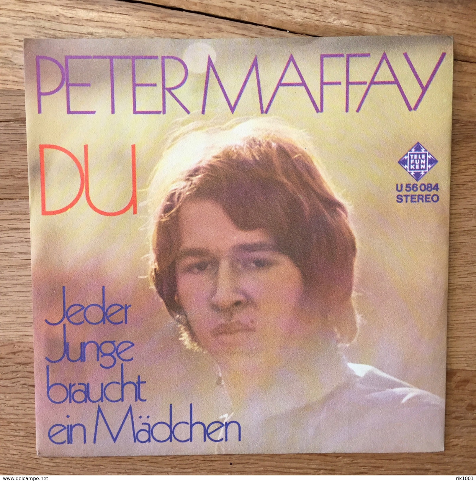 7" Single, 45rpm, Peter Maffay, A: "Du", B: "Jeder Junge Braucht Ein Mädchen" - Otros - Canción Alemana