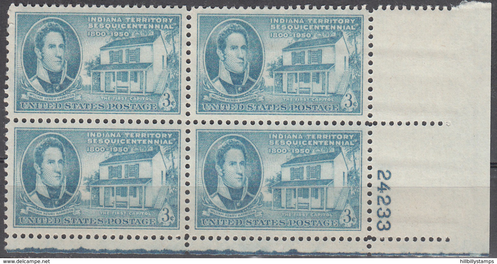 UNITED STATES      SCOTT NO. 996     MNH       YEAR  1950      PLATE BLOCK - Neufs