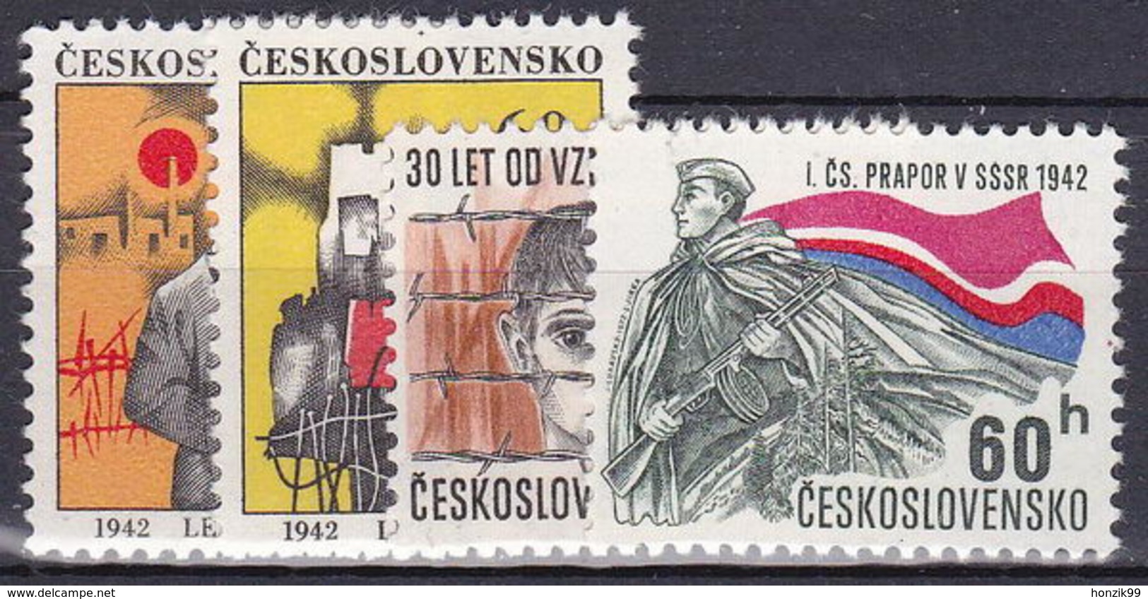 ** Tchécoslovaquie 1972 Mi 2054-7 (Yv 1898-1901), (MNH) - Ungebraucht