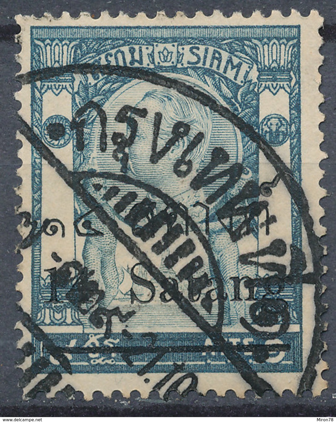 Stamp THAILAND,SIAM 1909 14s On 9a Used Lot#150 - Siam