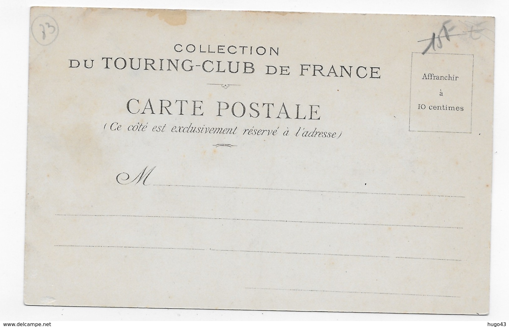 (RECTO / VERSO) TOULON - N° 7 - FORT DE L' AIGUILLETTE - TOURING CLUB DE FRANCE - CPA NON  VOYAGEE - Toulon