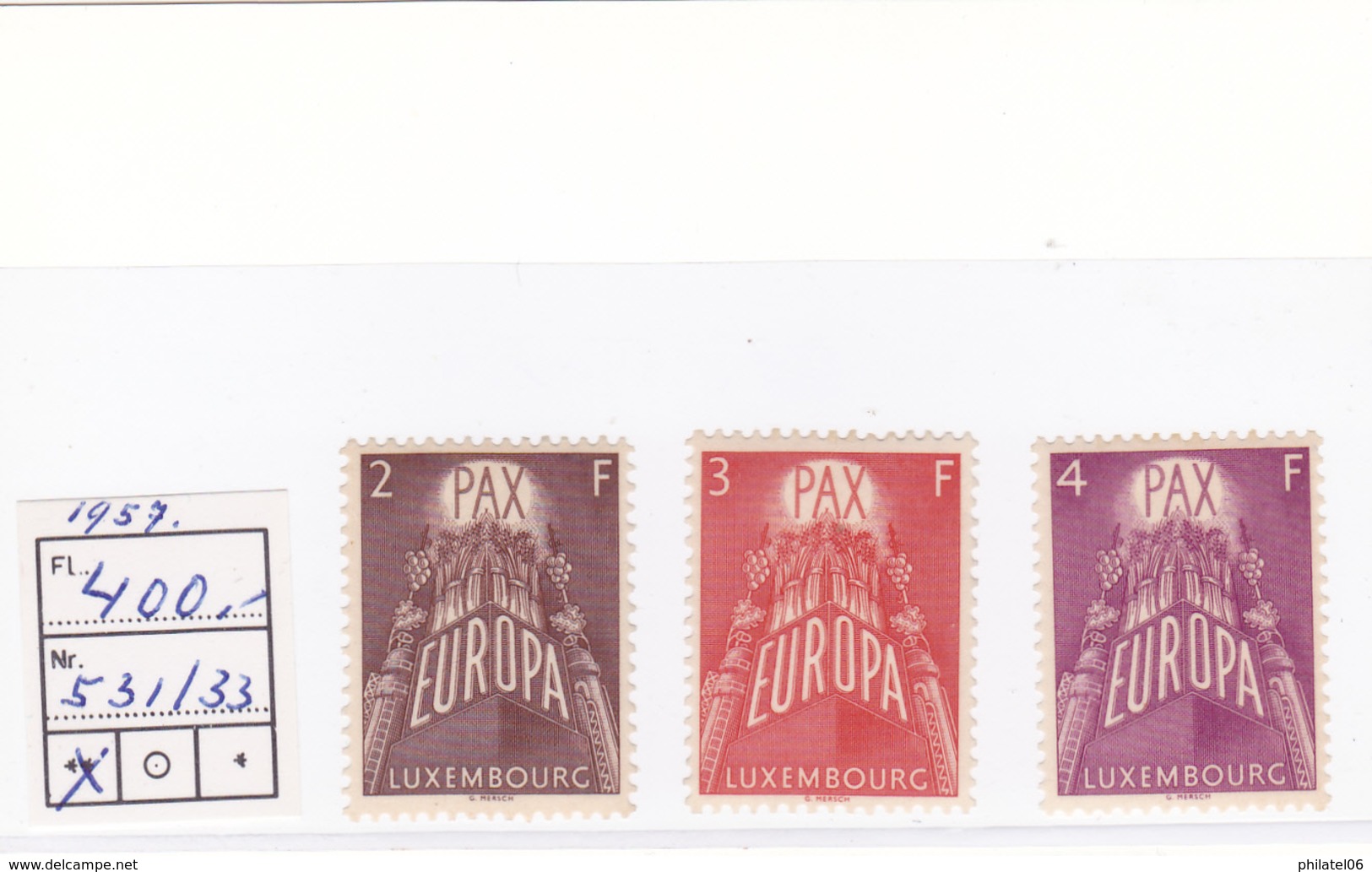 EUROPA LUXEMBOURG  1957  MNH**  COTE: 155 EUROS - 1957