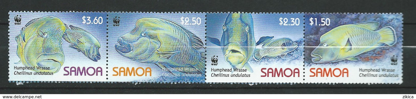 Samoa 2006 WWF - Fish. Humphead Wrasse.MNH - Samoa