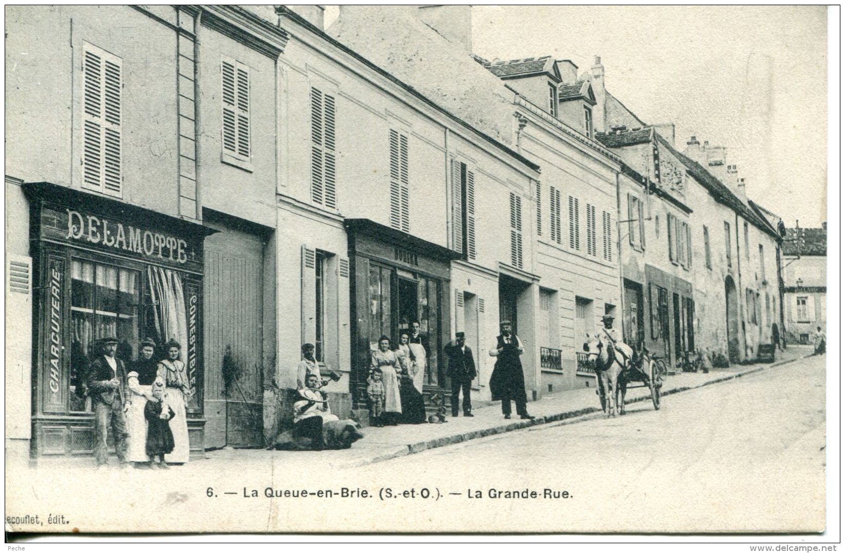 N°39520 -cpa La Queue En Brie -la Grande Rue- - La Queue En Brie