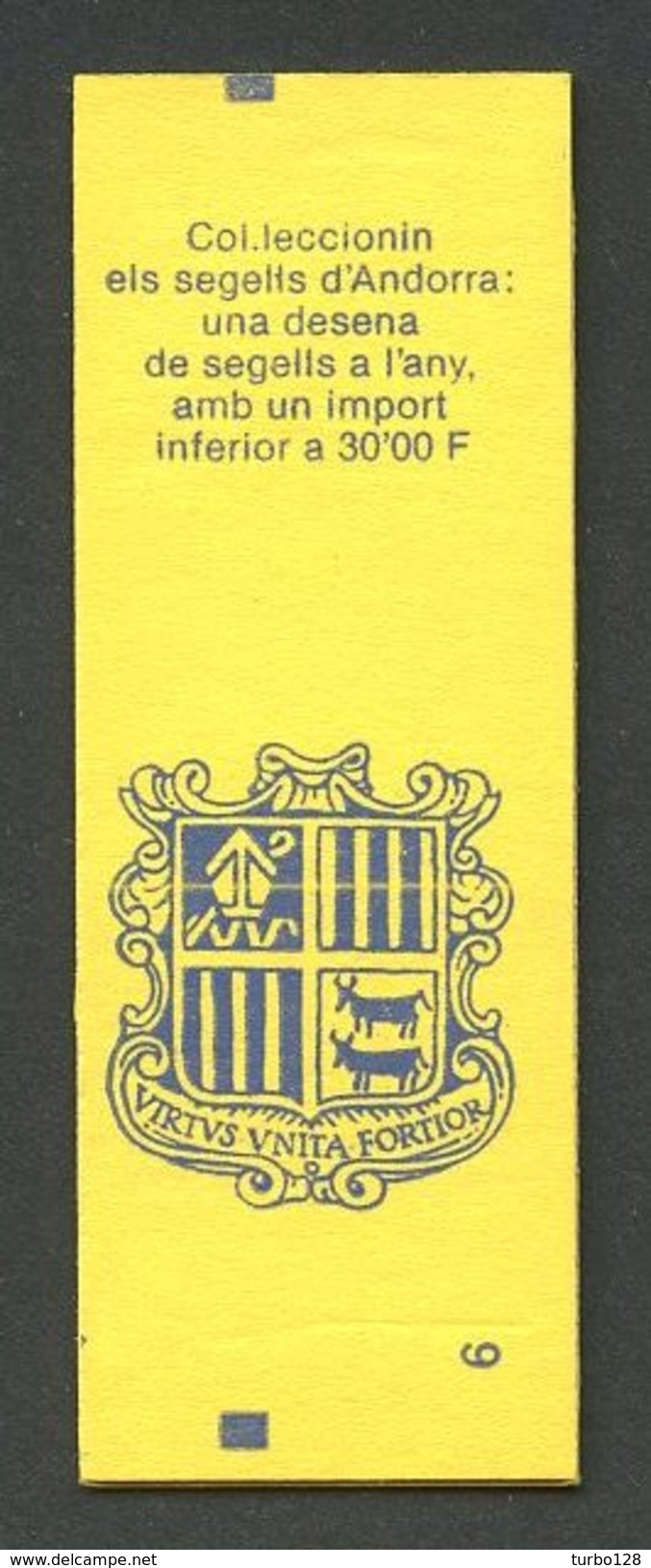 ANDORRE Carnet N° 3 Neuf MNH Superbe Cote 14 &euro; Blason D' Andorre Coat Of Arms - Carnets