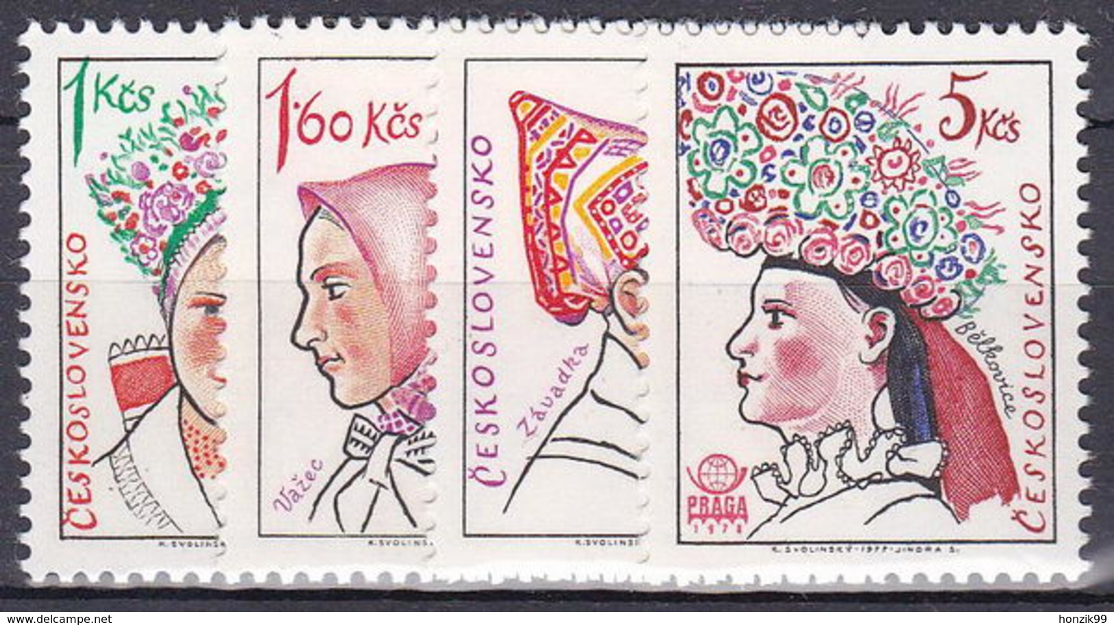 ** Tchécoslovaquie 1977 Mi 2387-90 (Yv 2223-6), (MNH) - Ungebraucht