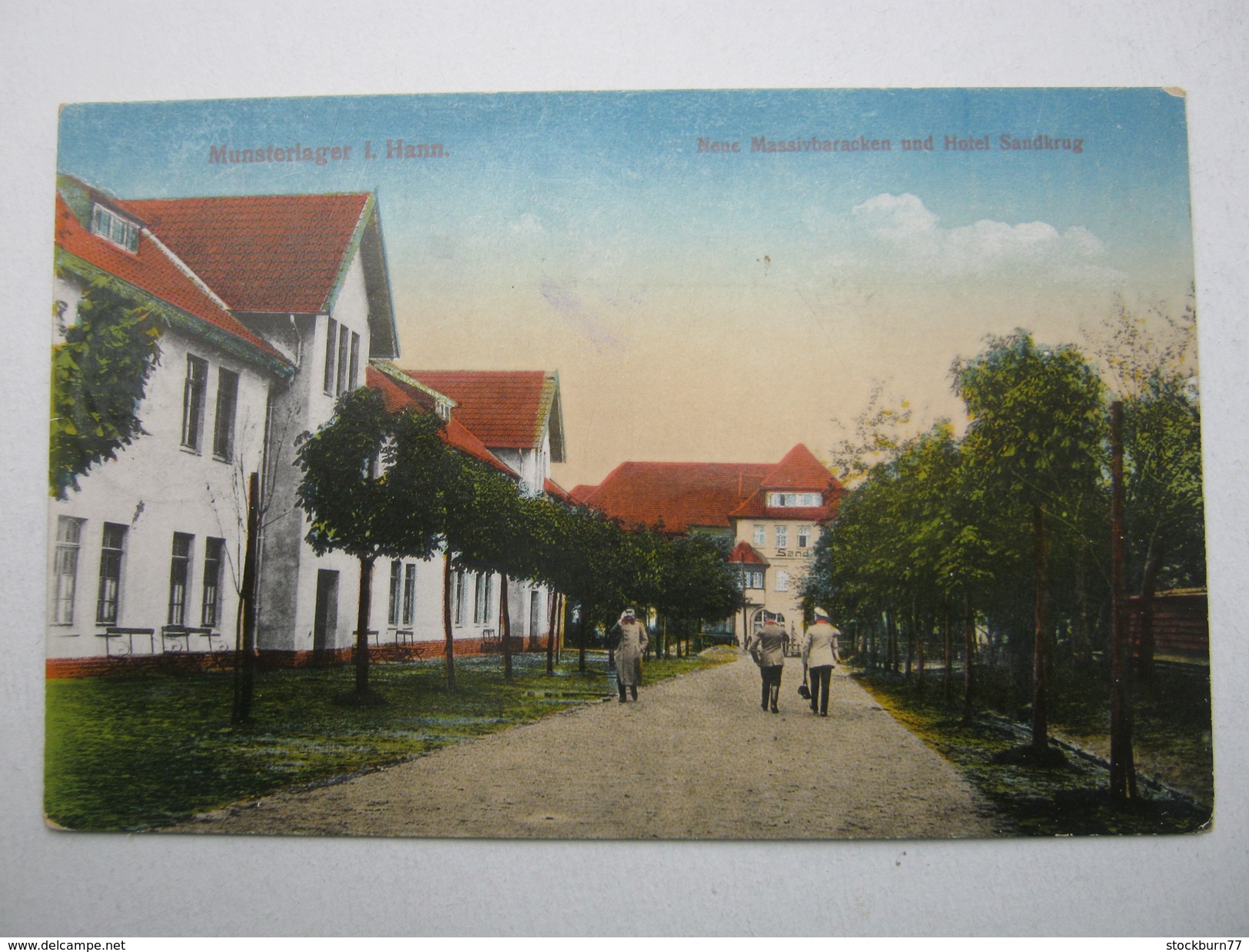 MUNSTER , Strasse   , Schöne Karte Um 1917 - Munster