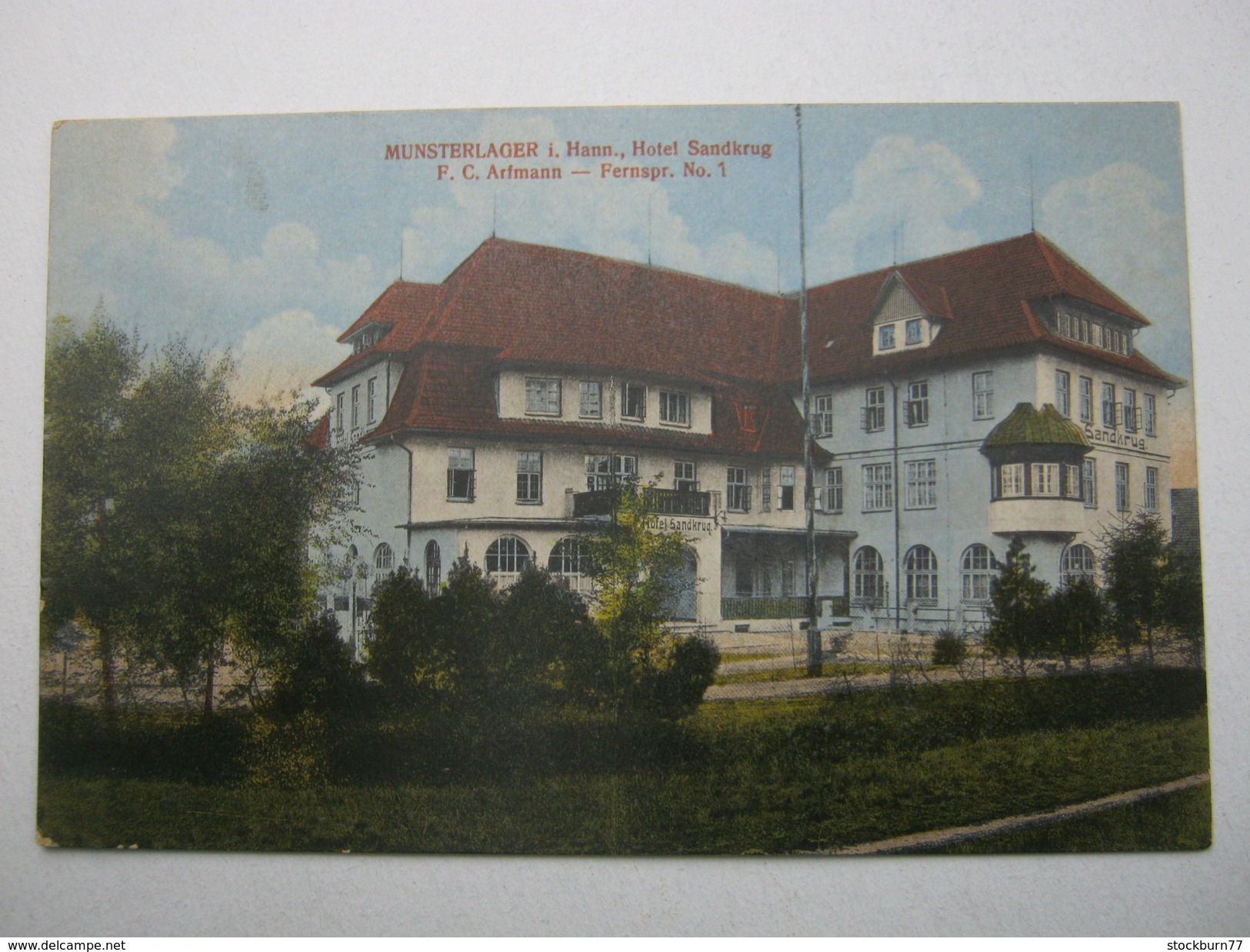 Munster, Hotel , Schöne Karte 1917 - Munster