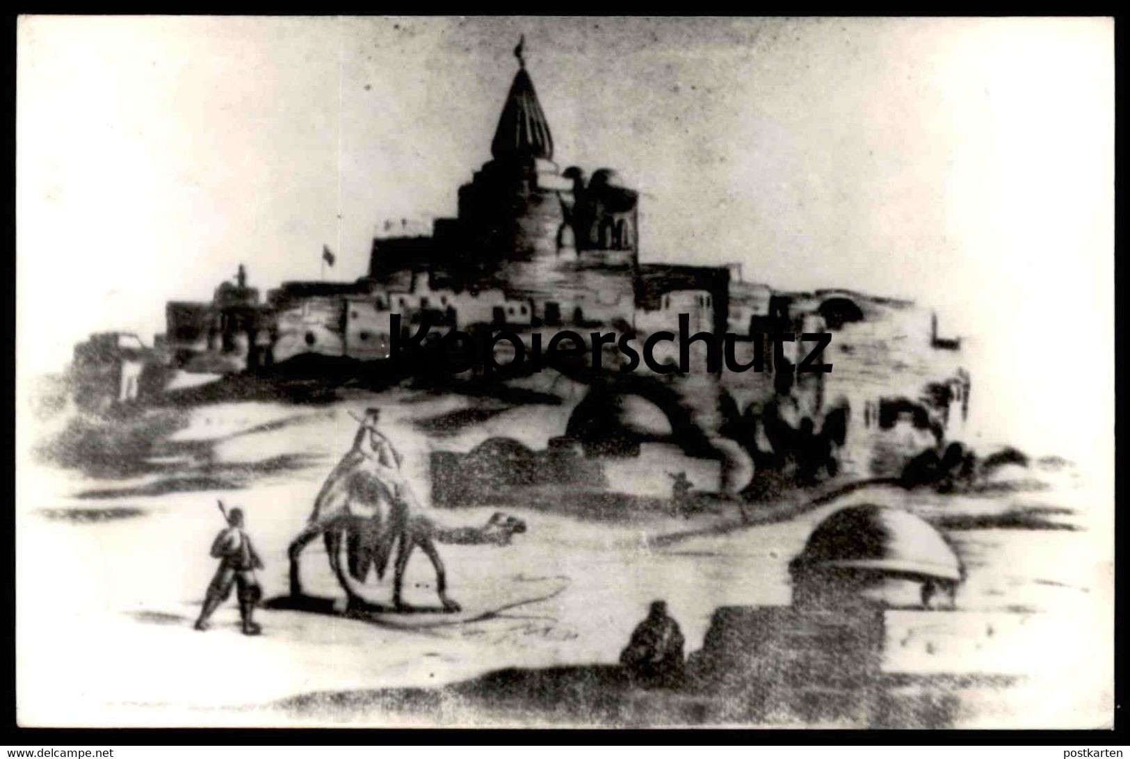 ALTE KARTE FOTO MOSUL PROPHET JOHANNES IRAK Kamel Camel Iraq Photo Mossoul Mossul Cpa Postcard AK Ansichtskarte - Iraq