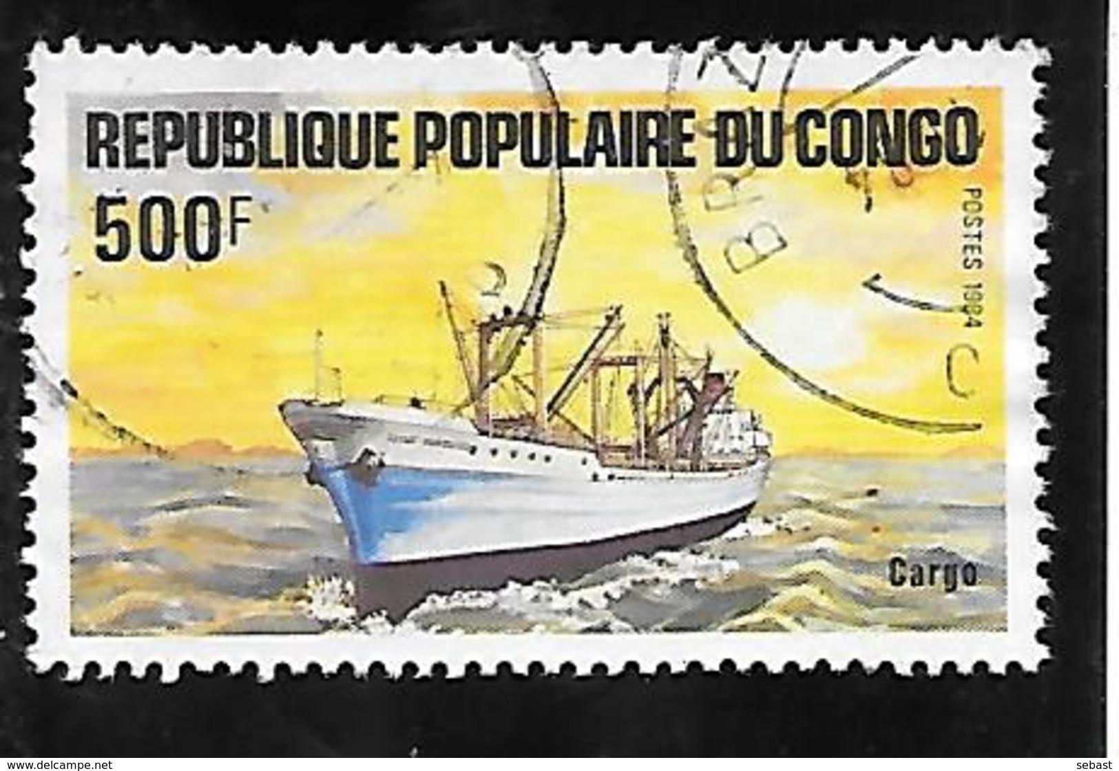 TIMBRE OBLITERE DU CONGO BRAZZA DE 1984 N°MICHEL 970 - Oblitérés