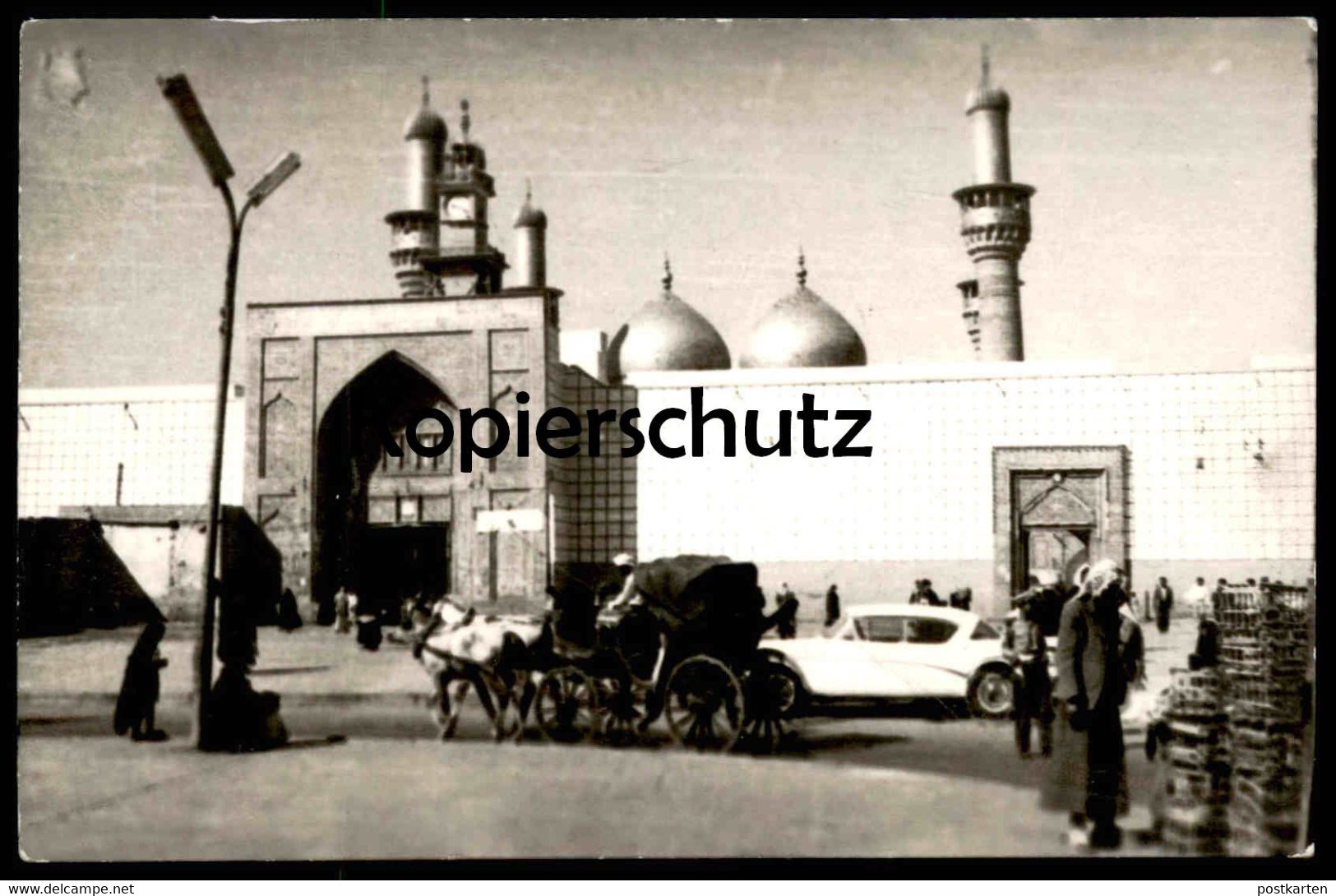 ALTE FOTO POSTKARTE BAGHDAD MOSCHEE KUTSCHE Auto Mosque Bagdad Iraq Irak Cpa Photo Postcard Ansichtskarte AK - Iraq