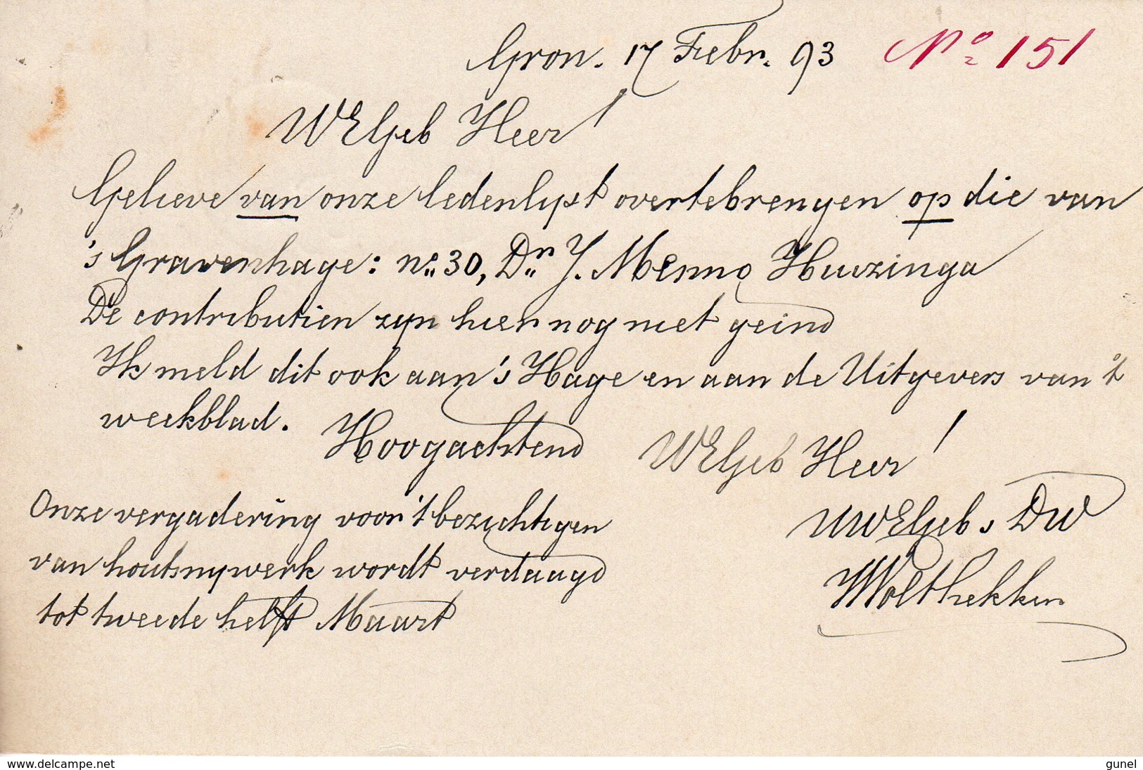 1893 Kleinrond GRONINGEN-ZWOLLE D Op Bk  Naar Haarlem - Poststempels/ Marcofilie