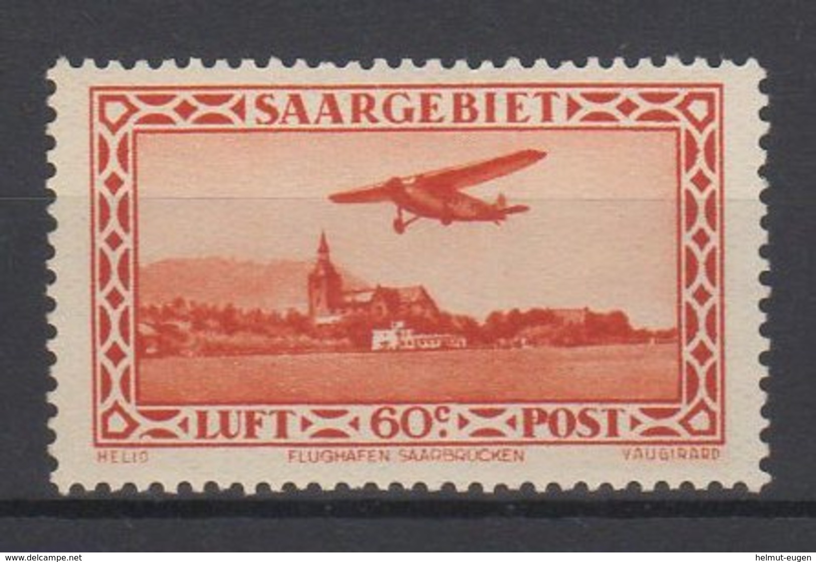 Saargebiet / Flugpostmarken  / MiNr. 143 - Ongebruikt