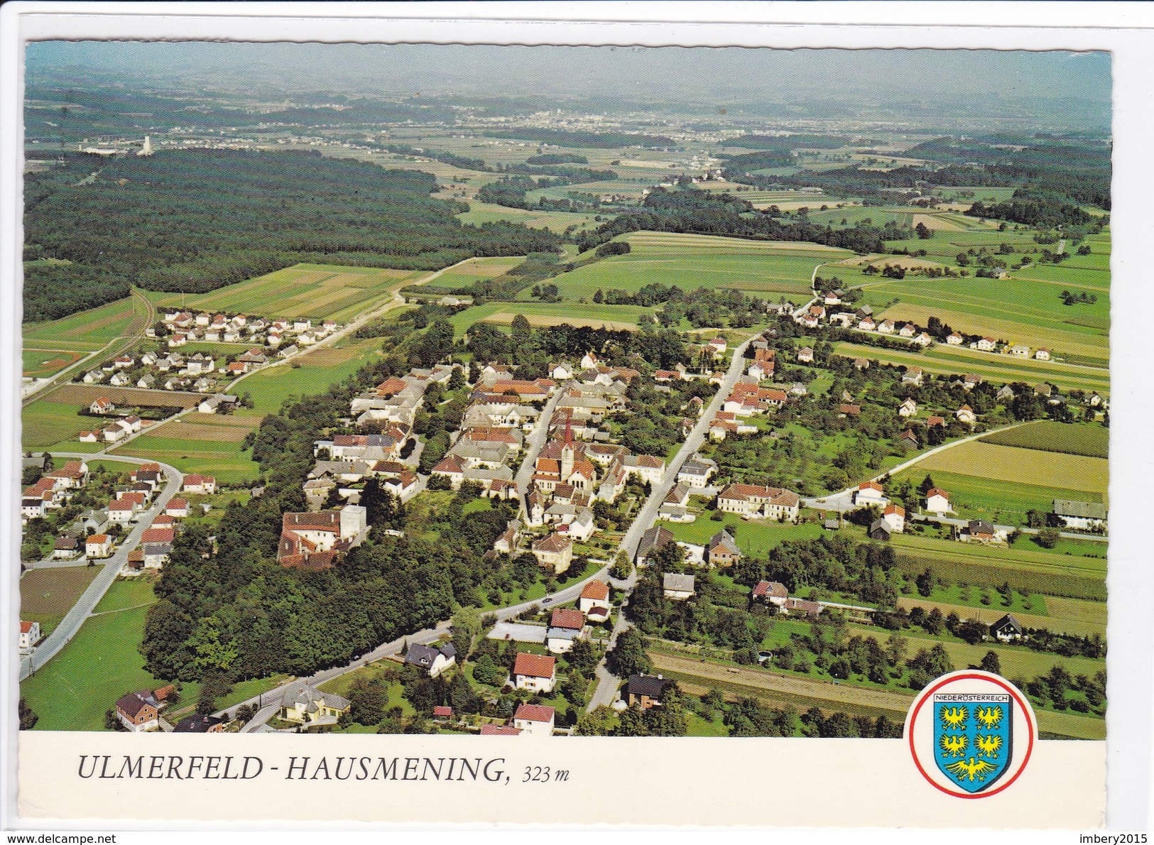 Alpine Luftbild Von ULMERFELD - HAUSMENING, Schloßruine, Schloßkapelle,  Im Bezirk Amstetten, Mostviertel, - Amstetten