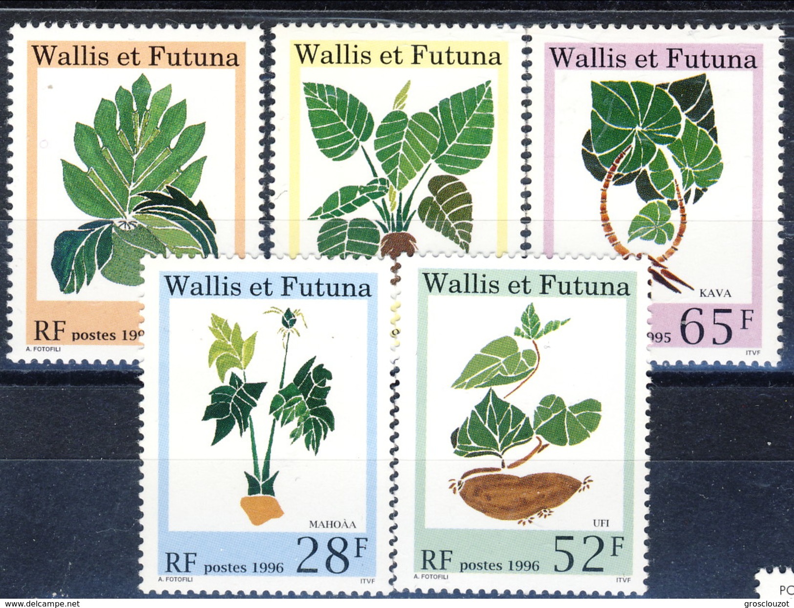 WF 1995 Serie N. 480-482 E 1996 Serie N. 487-488 Flora MNH Cat. &euro; 7.10 - Nuovi