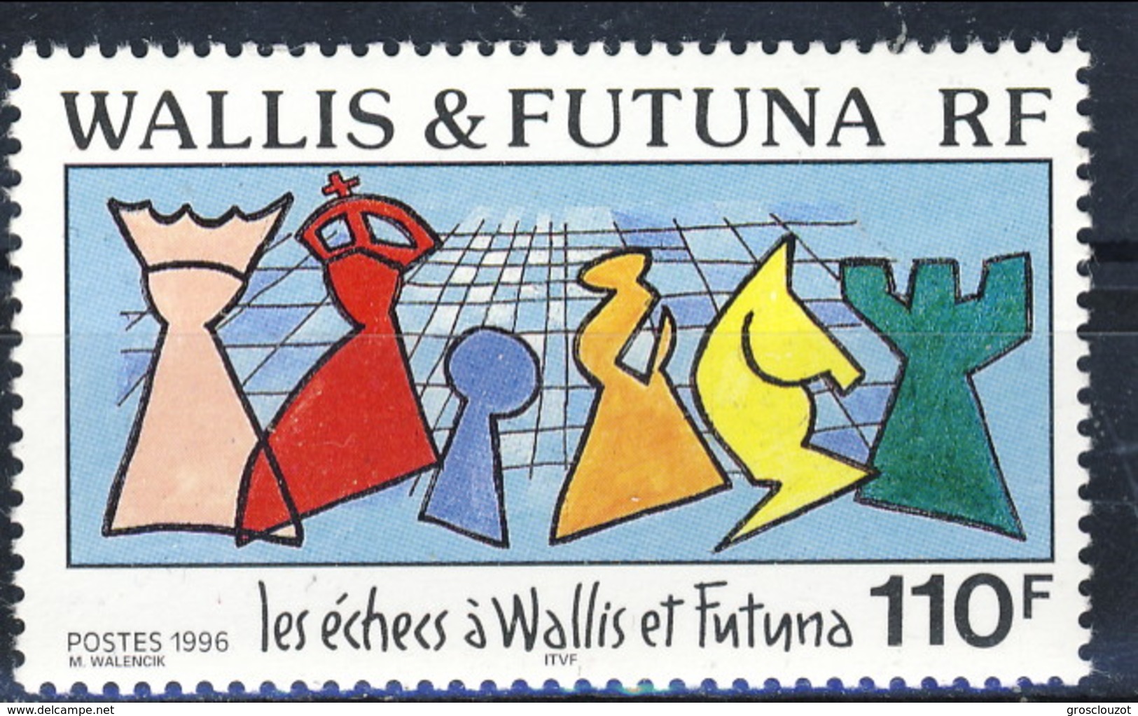 WF 1996 N. 492 Gli Scacchi A Wallis E Futuna MNH Cat. &euro; 3 - Nuovi