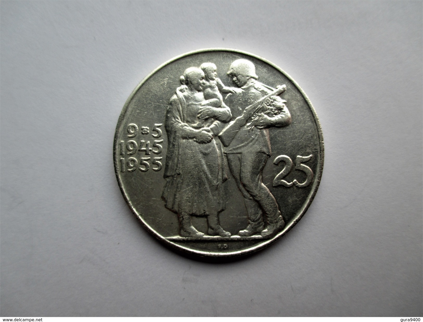 Czechoslovakia, 25 Korun, 1955 10th Anniversary - Liberation From Germany. - Tsjechoslowakije