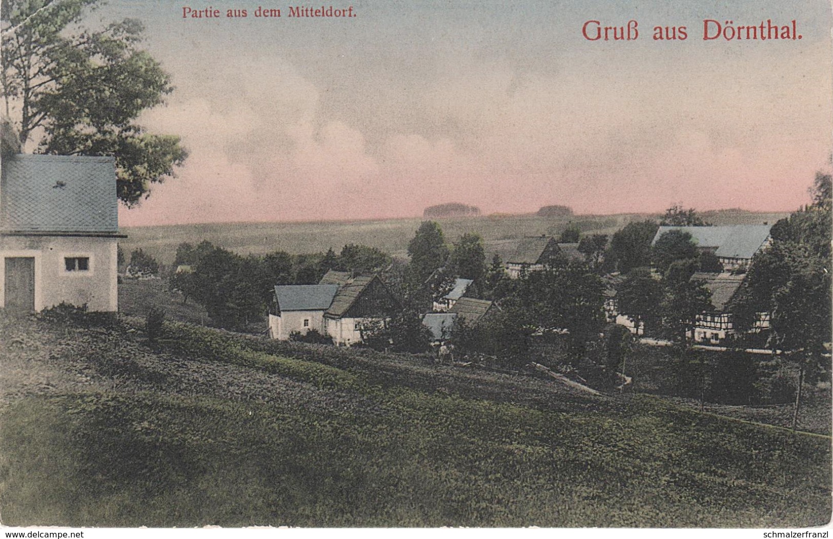 AK Gruss Dörnthal Erzgebirge Mitteldorf A Olbernhau Pfaffroda Sayda Forchheim Mittelsaida Pockau Zethau Mulda Voigtsdorf - Mulda (Erzgeb.)