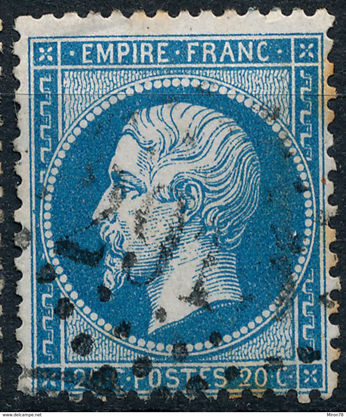 Stamp France 1862 20c Numeral Used Lot#60 - 1862 Napoleone III