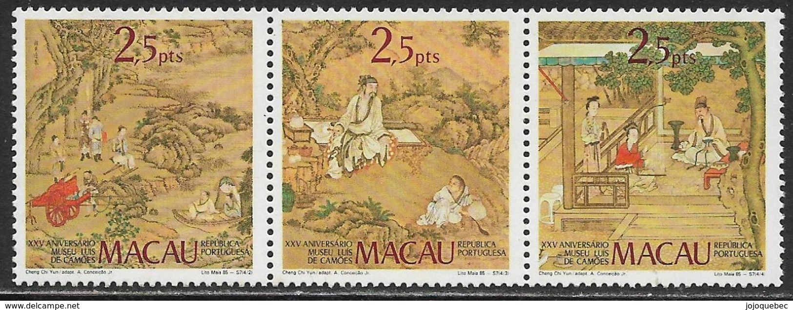 Macau Bande De Timbres Neufs Sans Charniére, No: 510 à 512, Coté 30 Euros, Y  & T ,MINT NEVER HINGED - Ungebraucht