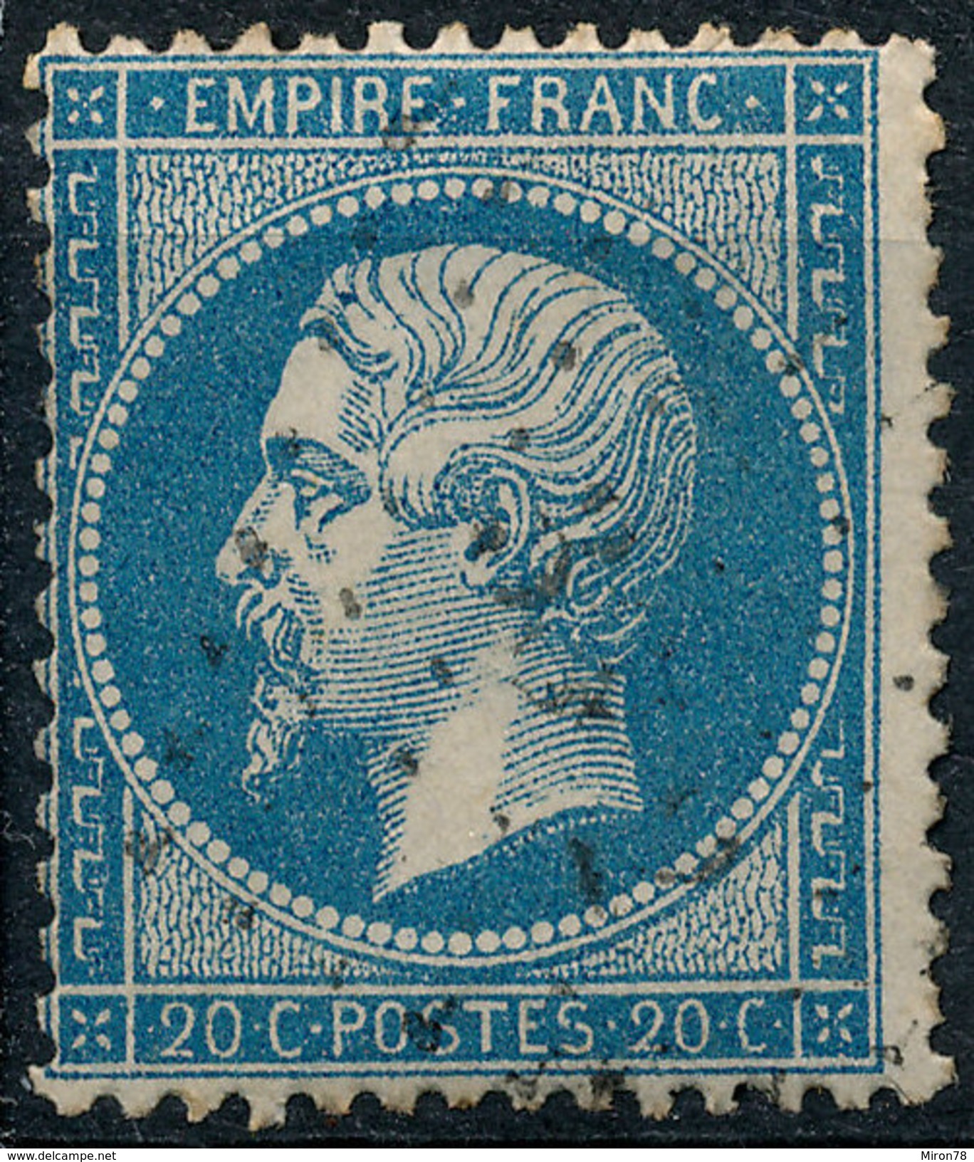 Stamp France 1862 20c Numeral Used Lot#132 - 1862 Napoleon III