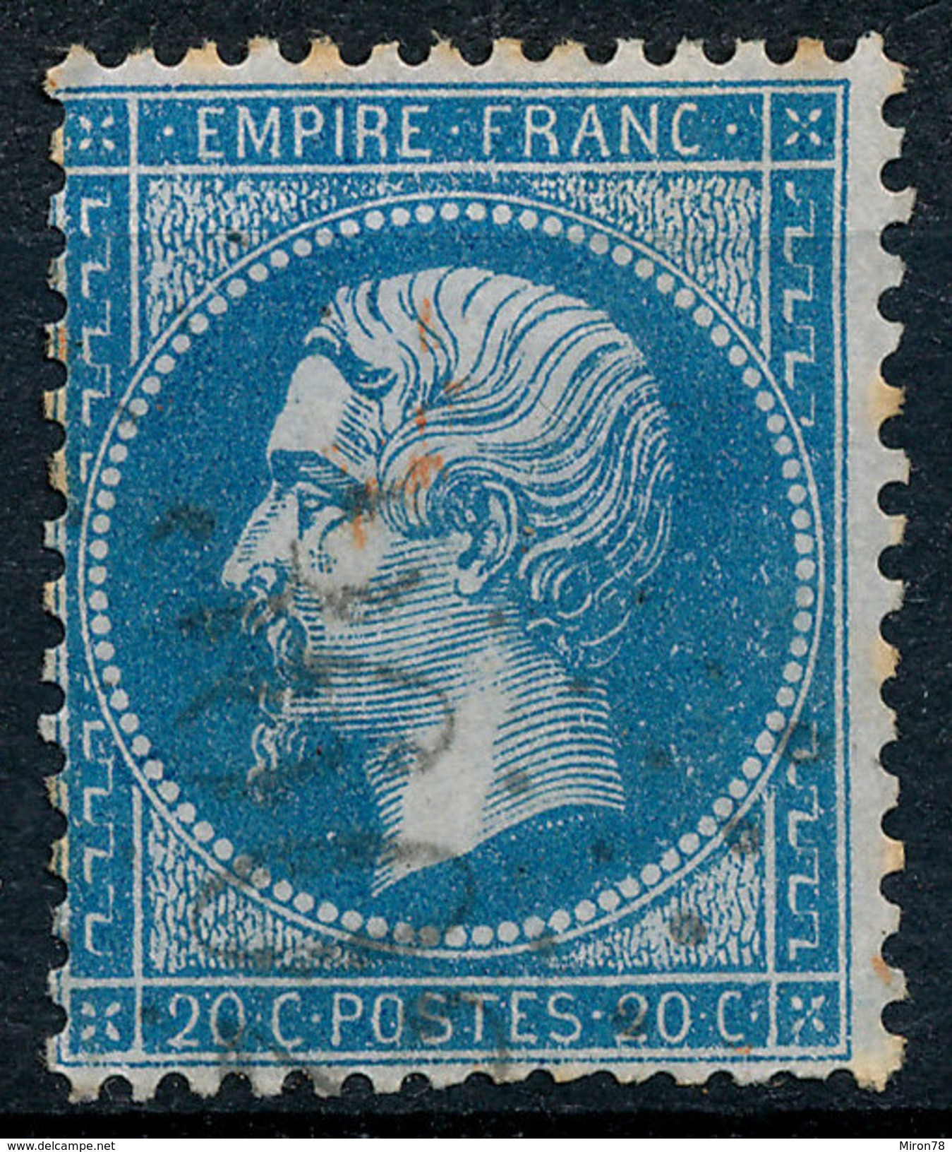 Stamp France 1862 20c Numeral Used Lot#140 - 1862 Napoleon III