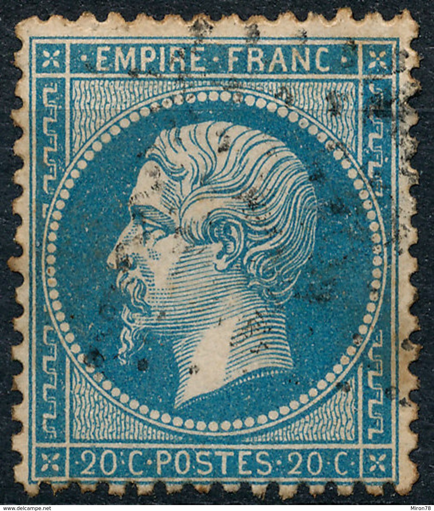 Stamp France 1862 20c Numeral Used Lot#152 - 1862 Napoleon III