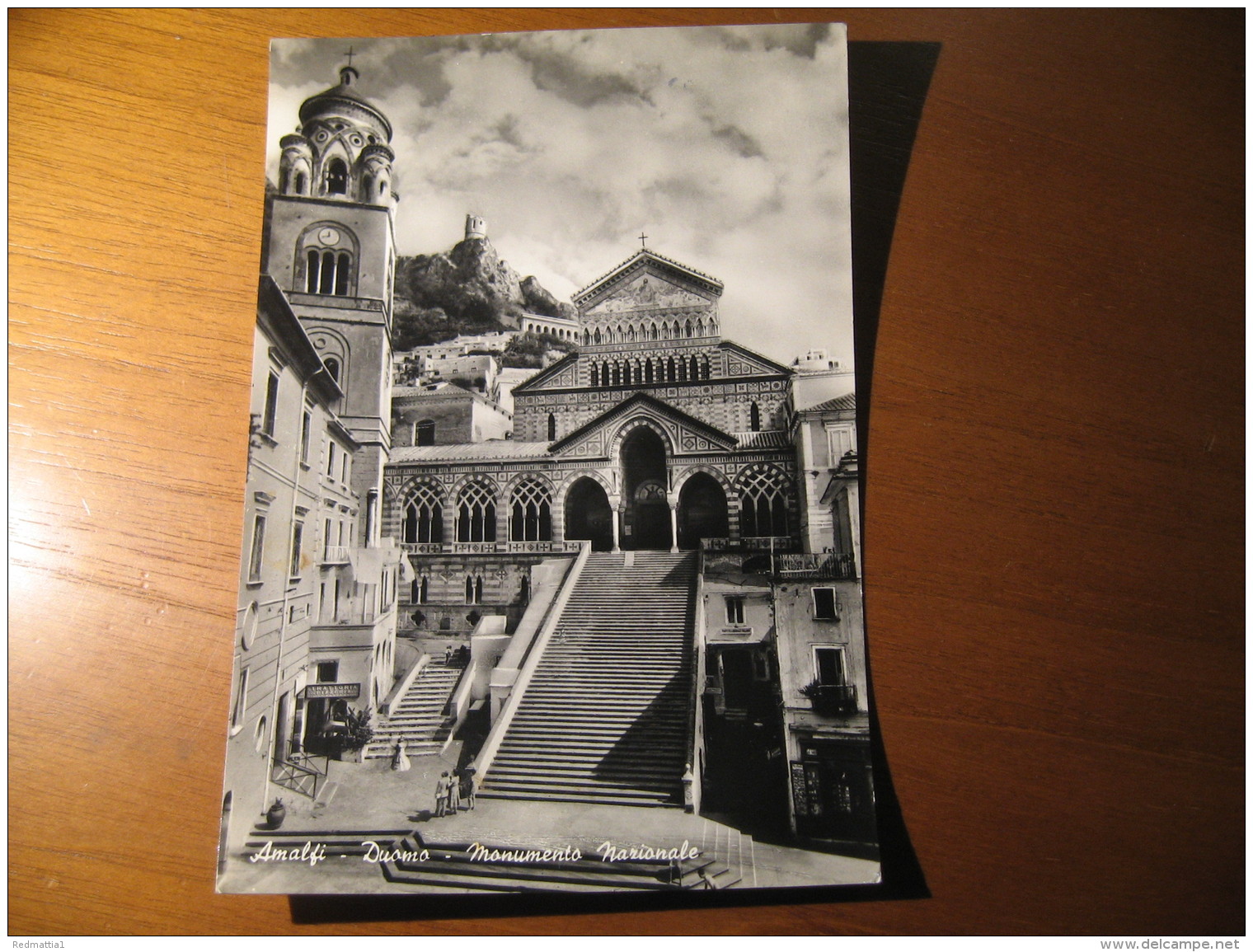 CARTOLINA   -   AMALFI DUOMO MONUMENTO NAZIONALE ANIMATA    - B    917 - Salerno