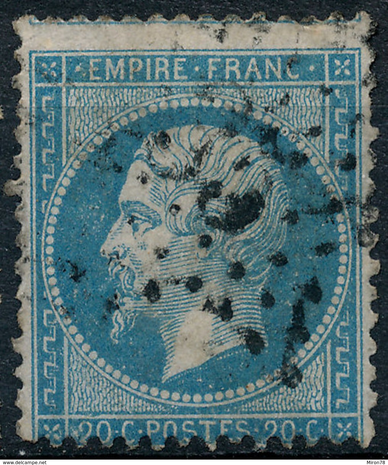 Stamp France 1862 20c Numeral Used Lot#160 - 1862 Napoleon III