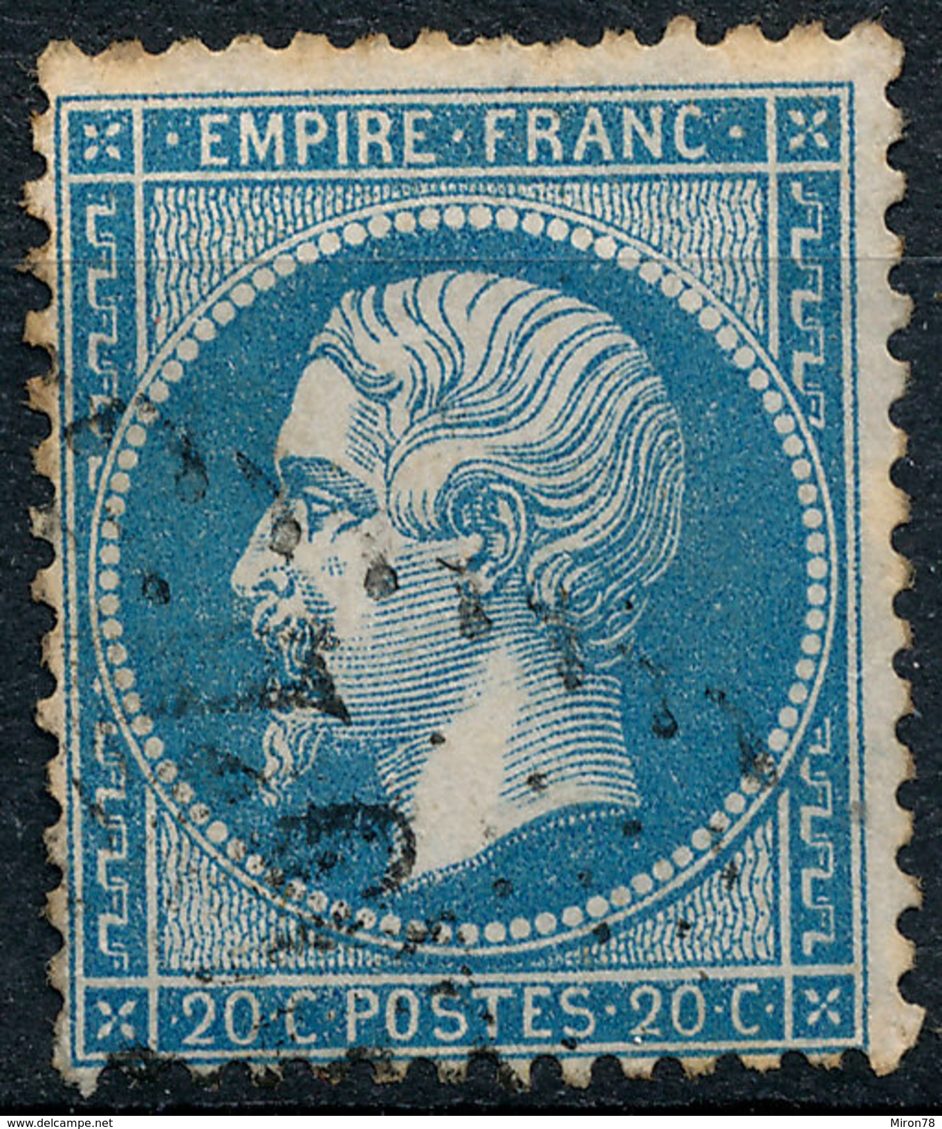 Stamp France 1862 20c Numeral Used Lot#164 - 1862 Napoleon III