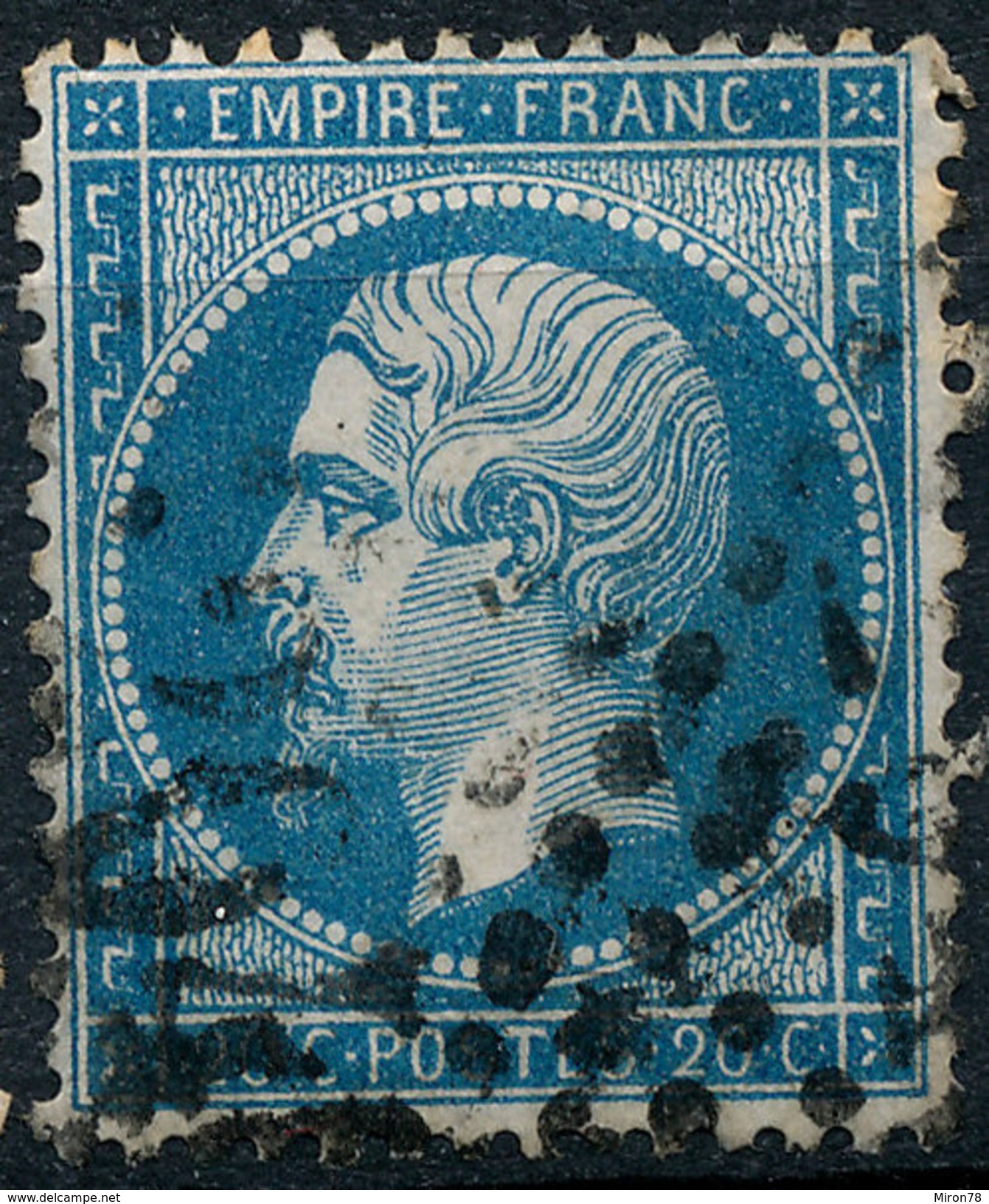 Stamp France 1862 20c Numeral Used Lot#165 - 1862 Napoleon III