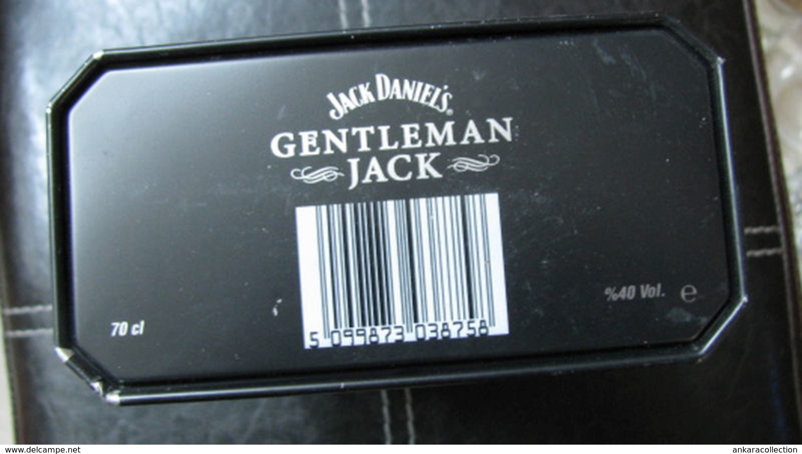 AC - JACK DANIEL'S GENTLEMAN JACK TENNESSEE WHISKEY EMPTY TIN BOX BLIK FROM TURKEY