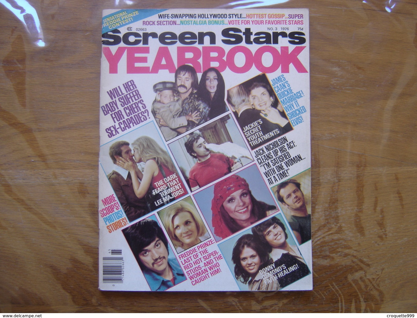 1976 SCREEN STARS YEARBOOK 3 Marilyn Monroe Jackie Nicholson SOMMAIRE EN PHOTO - Sonstige & Ohne Zuordnung