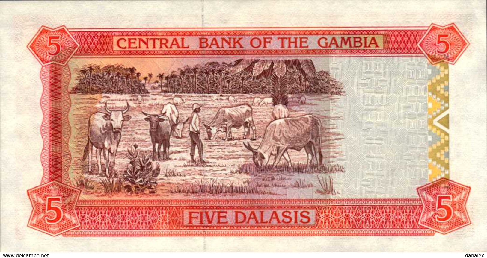 GAMBIE 5 DALASIS De 2001nd Pick 20a  UNC/NEUF - Gambia