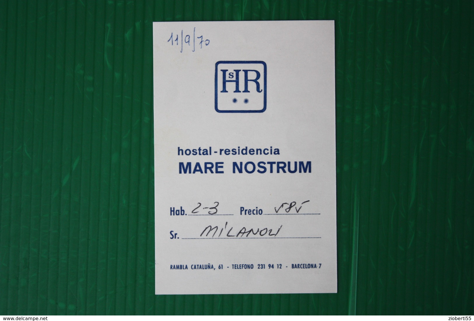 HOTEL MARE NOSTRUM - BARCELLONA - 1970 - Spain