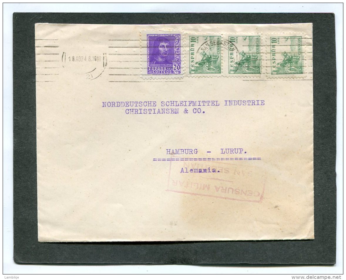 Spain Cover Censor 1938 - 1943 - Cartas & Documentos