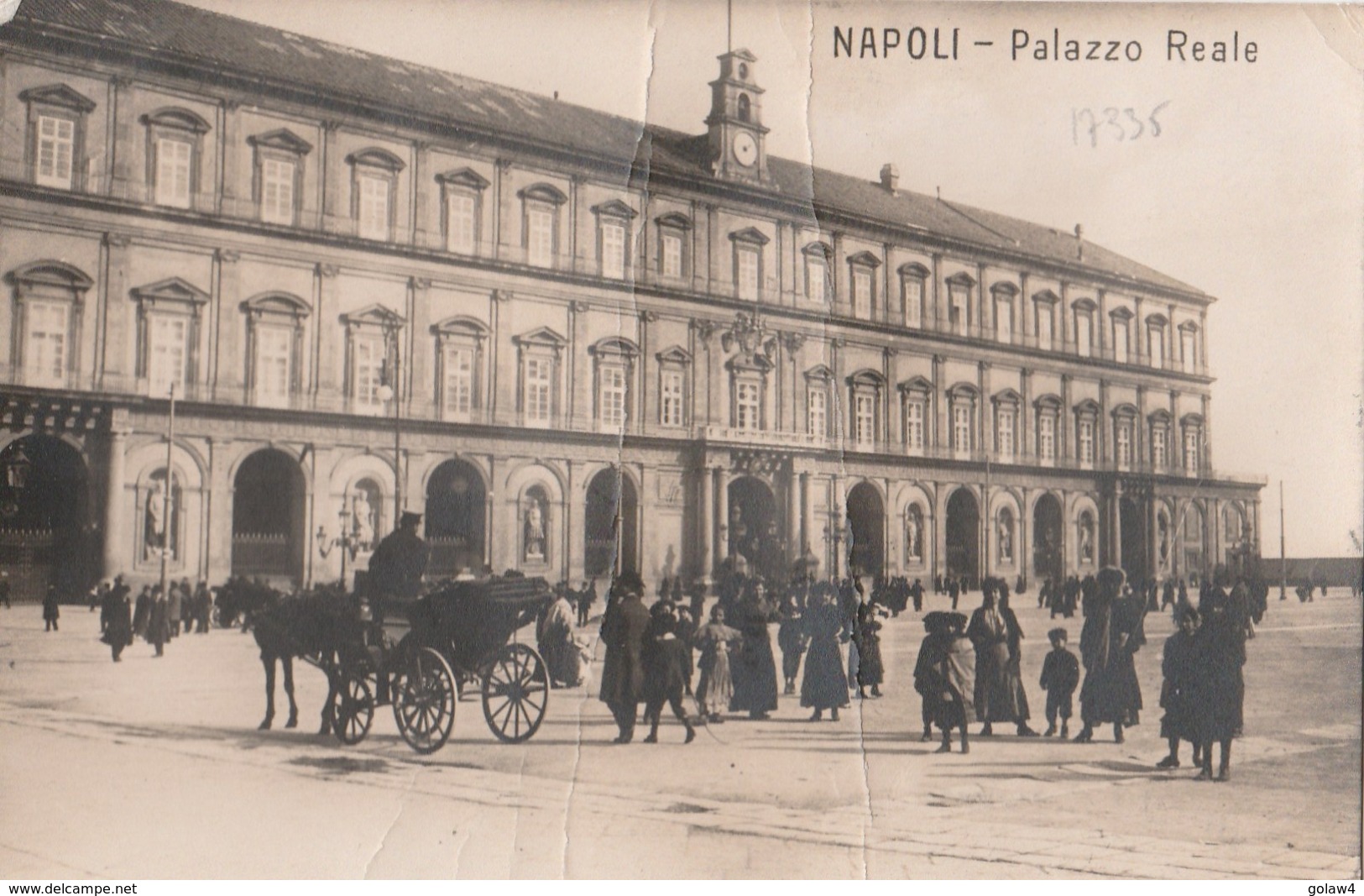 17335# ITALIE CARTE POSTALE PALAZZO REALE Obl NAPOLI PARTENZE 1921 ITALIA TAXE SUISSE Obl LUTRY VAUD - Portomarken