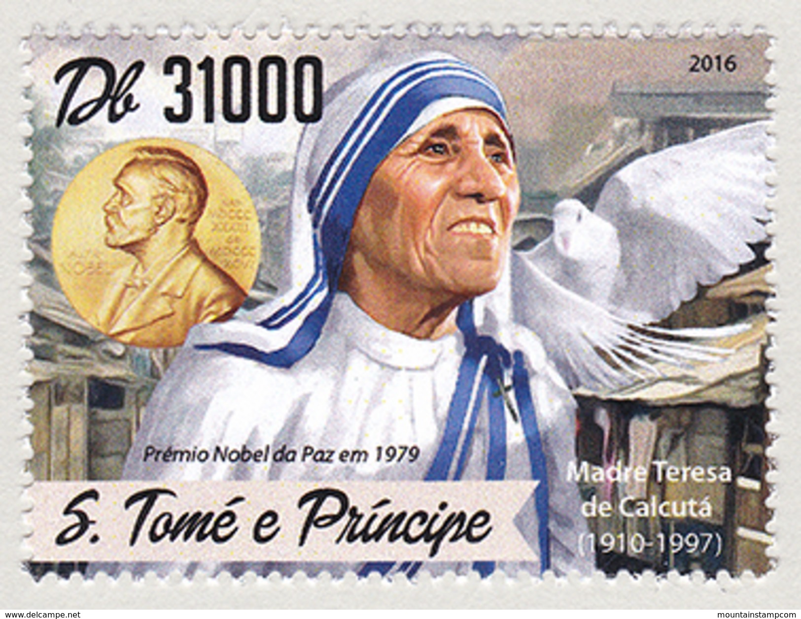 Sao Tome Principe (B11) Nobel Madre Teresa Mother Teresa MNH **. - São Tomé Und Príncipe