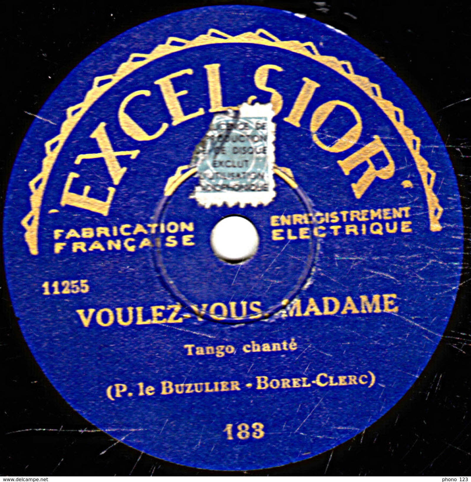 78 T. - 25 Cm - état  B -  TES YEUX ONT DECHIRE MON RÊVE - VOULEZ6VOUS MADAME - 78 T - Disques Pour Gramophone