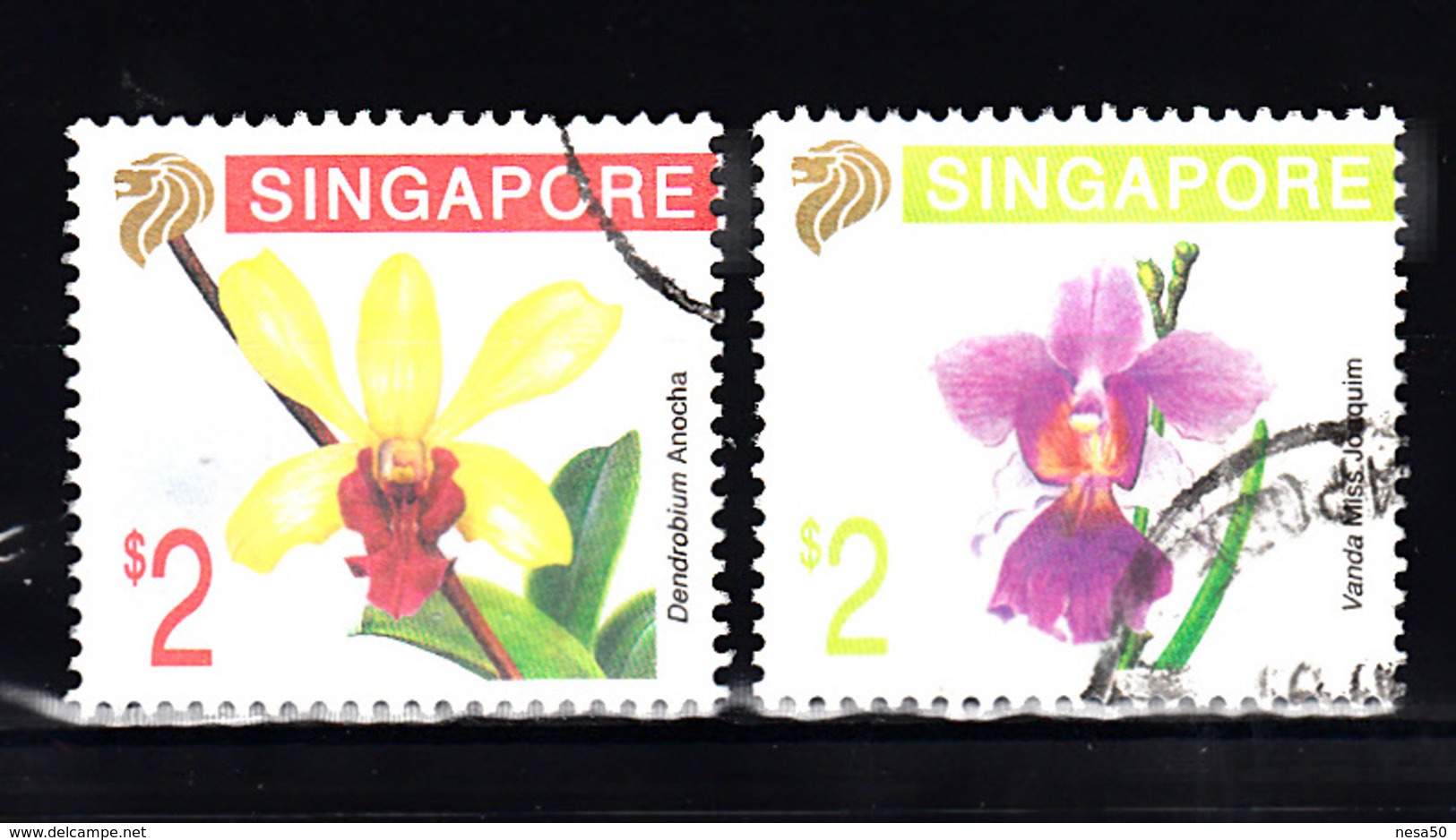 Singapore 191 Mi Nr 627 + 628: Flower, Bloemen, Orchidee. Orchids - Singapore (1959-...)