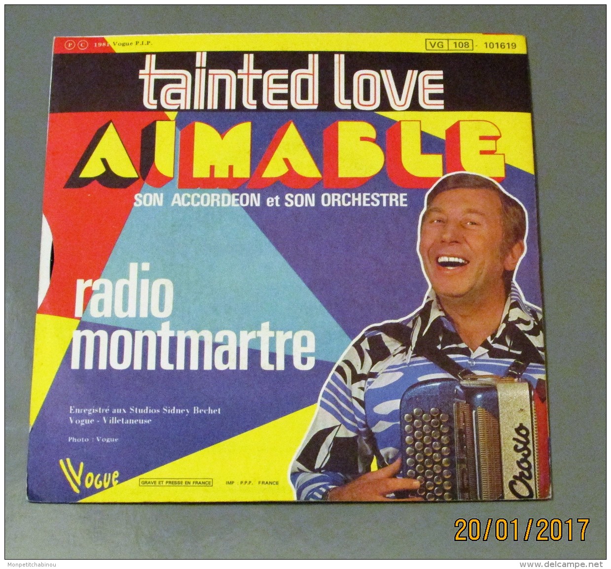 45T AIMABLE : Tainted Love - Sonstige - Franz. Chansons