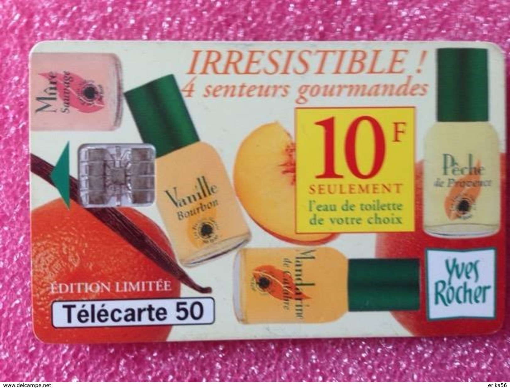 Télécartes IRRERISTIBLE  4 SSENTEURS GOURMANDES De YVES ROCHER - Parfum